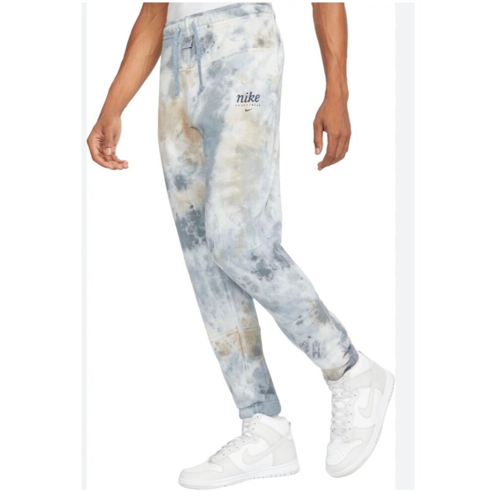 Nike Sportswear Club Men Fleece Tie Dye Track Pants Size S